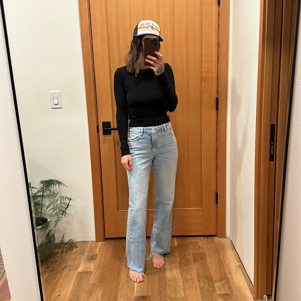 Garage straight leg jeans
